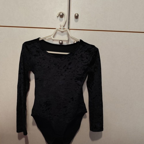 Velvet bodysuit used, black, sizes S and M