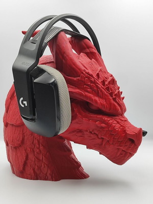 Βάση στήριξης ακουστικών Δράκος Dragon Head καινούργια 3D εκτύπωση