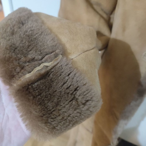 Zara long suede leather coat like new, size S/M