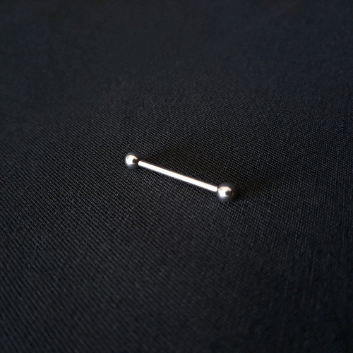 Piercing bar like new, surgical steel silver