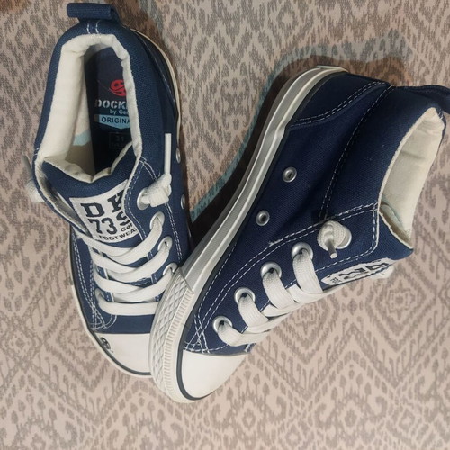 Dockers by Gerli Kids Blue Ankle Boots Size 31 New