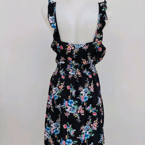 Floral dress black No.38 like new