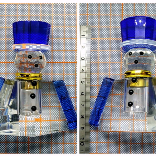 Crystal bottle for snowman perfume Laureline FONTANEL