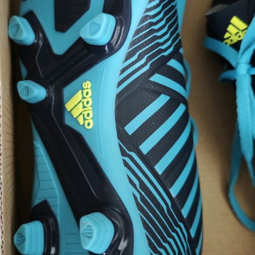 Adidas Nemeziz 17.4 FxG football shoes new, blue turquoise