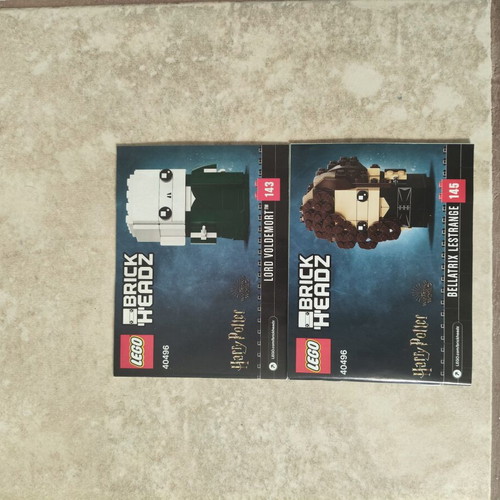 Lego Brickheadz Harry Potter Lord Voldemort and Bellatrix like new