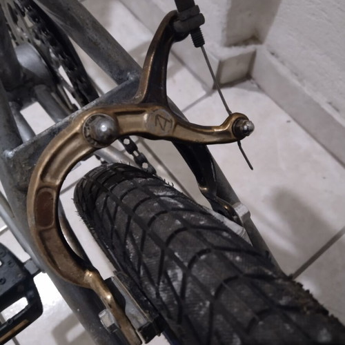 Oldschool BMX 1989 used, silver, 20 inch wheels