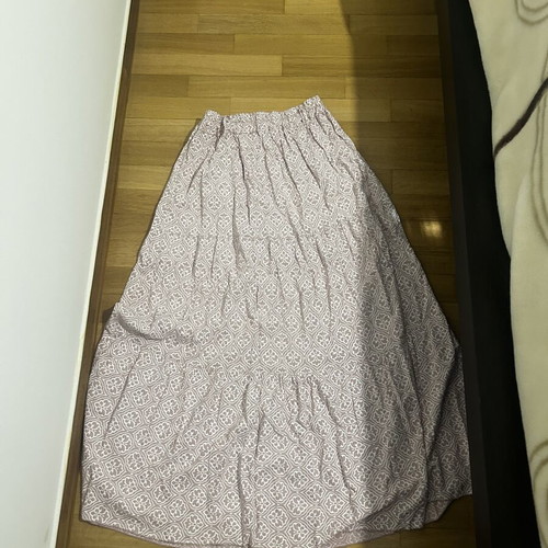 Maxi skirt pink-white one size like new