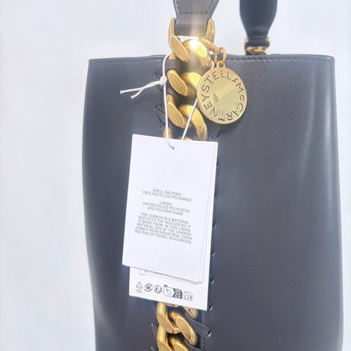 Stella McCartney Shoulder Bag new, brown with gold chain and logo charm