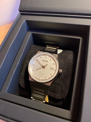 Boss men's automatic wristwatch new silver