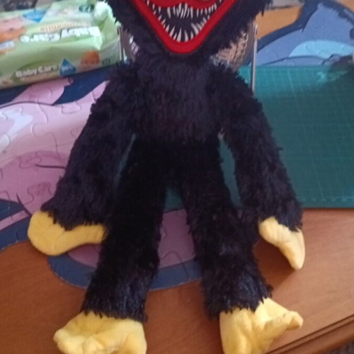 Λούτρινο παιχνίδι Huggy Wuggy από το Poppy Playtime σαν καινούργιο, μαύρο