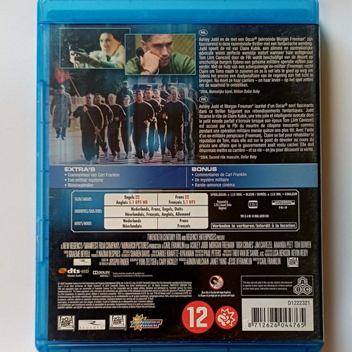 High Crimes Blu-Ray used with English subtitles