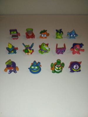 Super Zings figures pack of 14, like new