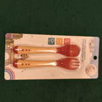 Hada Bear Baby Heat Sensing Spoon and Fork Set, BPA Free