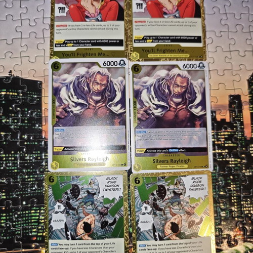 One Piece yellow card pack, 6 cards