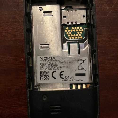 Nokia 2700cc used, military with stickers on keys