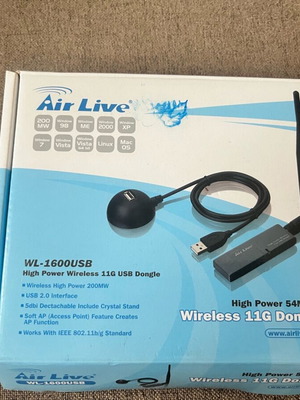 Air Live WL-1600USB wireless USB adapter like new