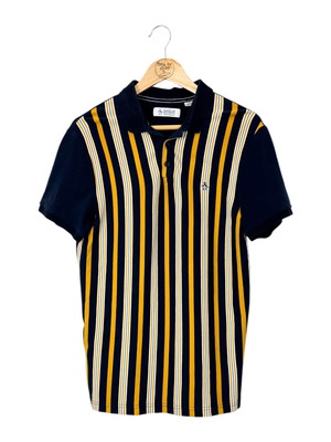 Original Penguin ριγέ πόλο μπλούζα L, 100% βαμβάκι, σαν καινούργια