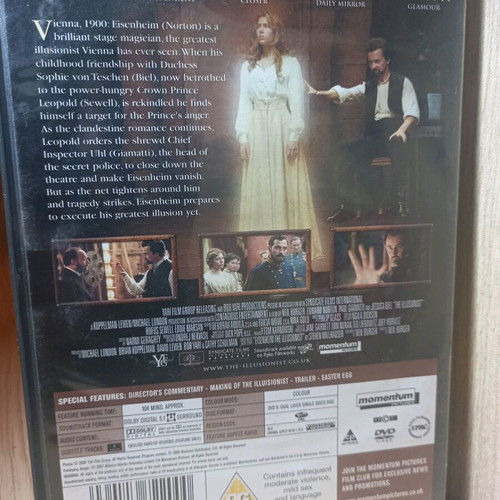 The Illusionist DVD like new with English subtitles