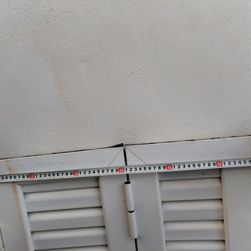 Aluminum shutters like new, complete without frame