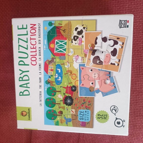 Baby puzzle double-sided like new