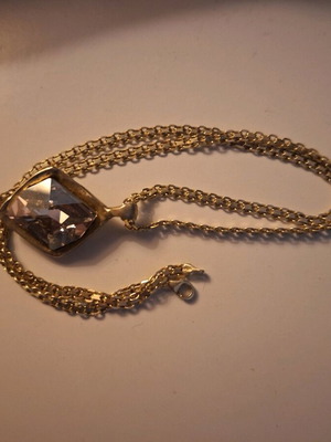 XDX pendant like new, gold plated silver