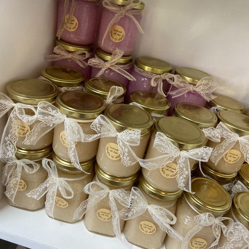 Body scrub with almond oil handmade, 150ml