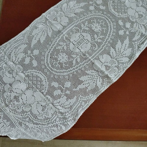 Handmade knitted table runner new