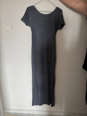 Pink Woman long dress like new, short-sleeved with back opening