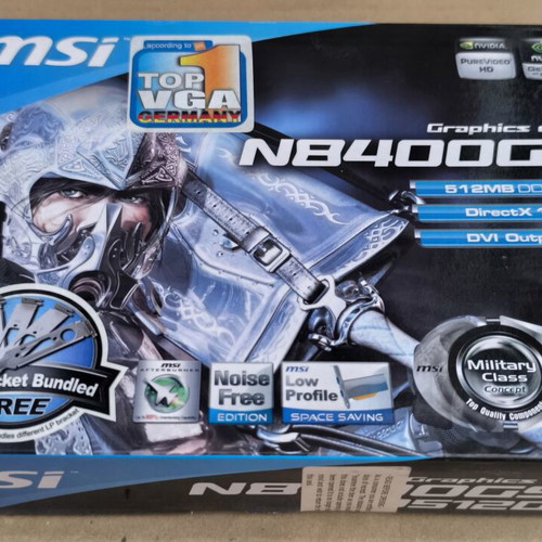 MSI N8400GS graphics card sealed, new