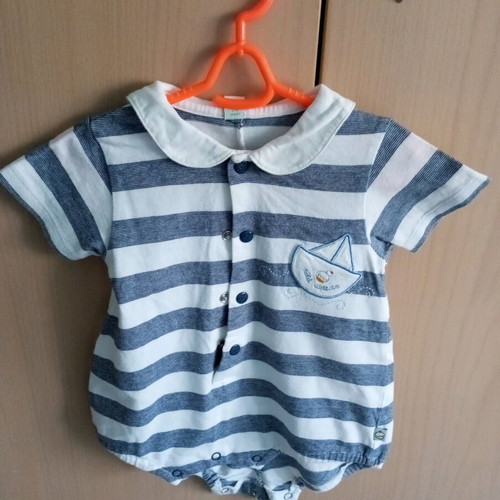 Prenatal baby bodysuit nautical style like new for 3-6 months