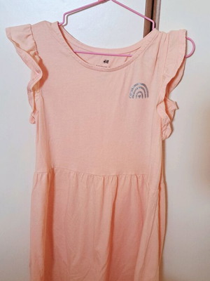 H&M dress used, 122/128, pink