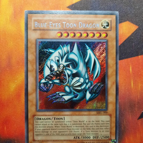 Blue-Eyes Toon Dragon MRL-000 used, American Version 2002 Yu-Gi-Oh!