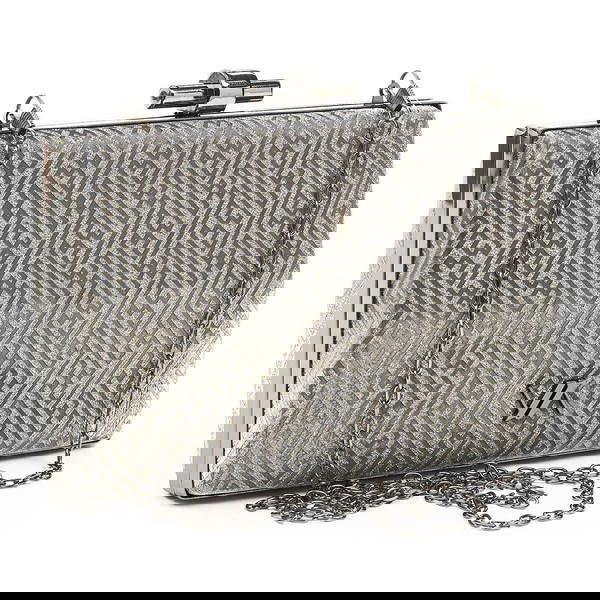 Γυναικείο Τσαντάκι Αμπιγιέ Clutch-ΣΚΟΥΡΟ ΓΚΡΙ