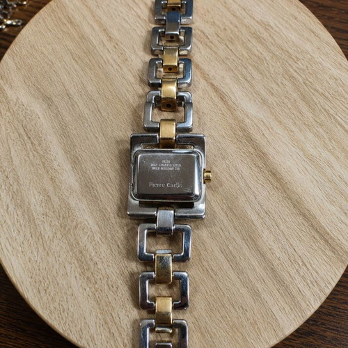 Pierre Cardin women's watch used, two-tone silver and gold bracelet