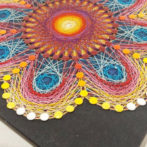 String Art Wall Decor Mandala 35x35 made to order