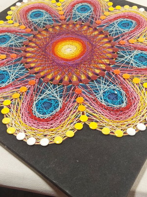 String Art Wall Decor Mandala 35x35 made to order