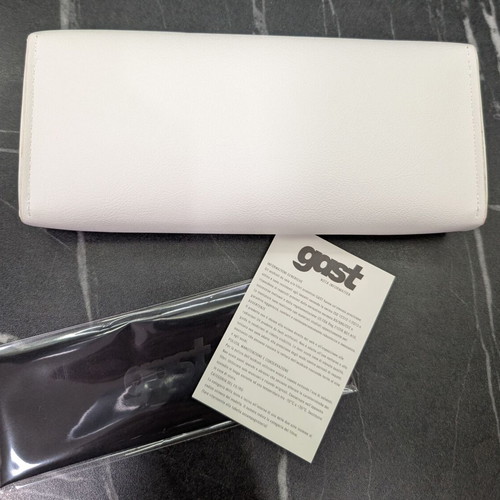 Gast sunglasses case new white with cleaning cloth