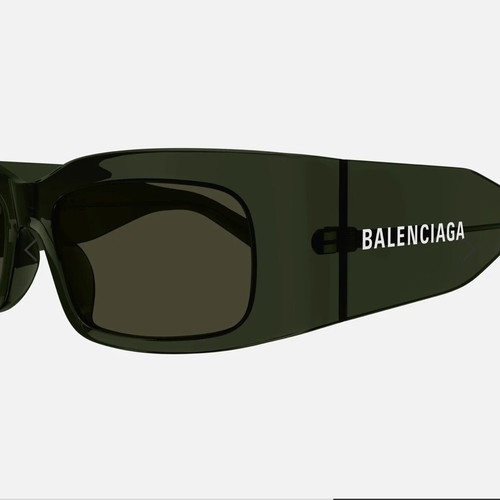 Balenciaga BB0328S green recycled acetate sunglasses new