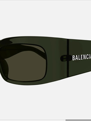 Balenciaga BB0328S green recycled acetate sunglasses new