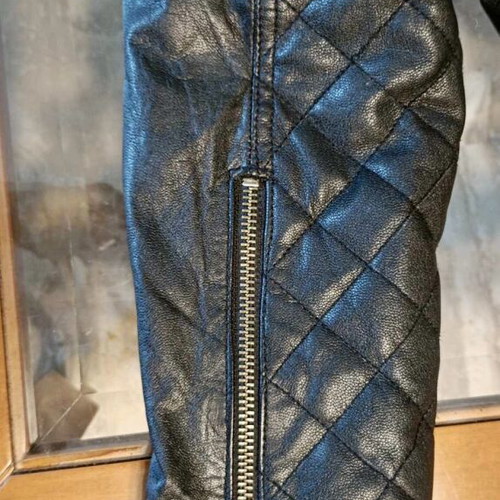Goosecraft men's leather jacket black XL like new