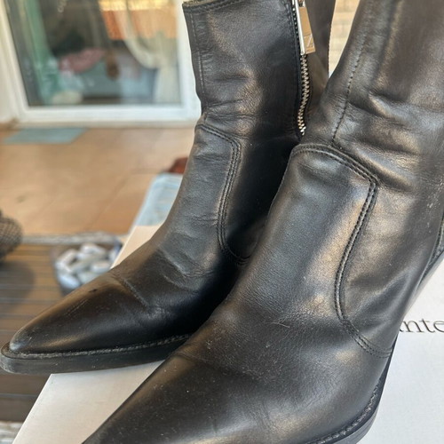 Zara cowboy style ankle boots used, black, size 36
