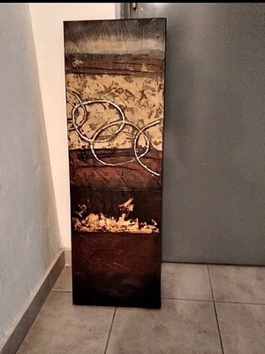 Embossed painting on hard canvas like new