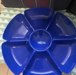 Serving tray used with six sections