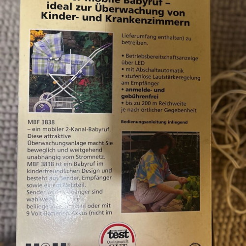 H&H Hartig & Helling 2-Channel Wireless Baby Monitor Like New