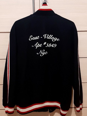 Μπουφάν κολεγίου Zara Large/XLarge μπλε σκούρο σαν καινούριο