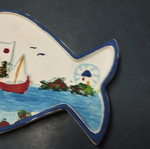 Decorative fish plate used