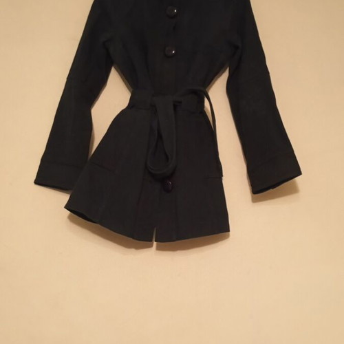 Women's coat used, 100% cotton, blue, size M