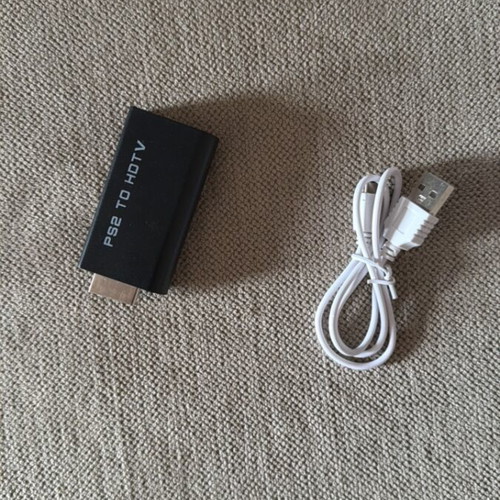 PlayStation 2 with HDMI adaptor used, chipmodded
