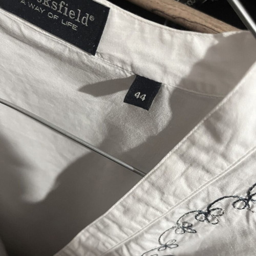 Brooksfield tunic shirt new, white, cotton, size M