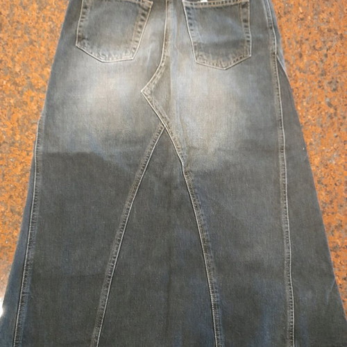 Cavalli denim skirt new, black, stonewashed, long